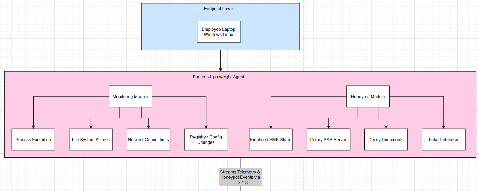 Endpoint agent detailed architecture